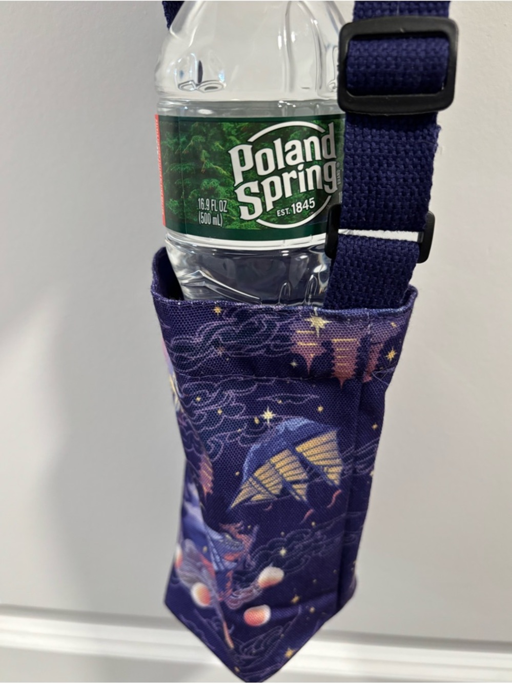Purple Hurricane Wars inspired Bottle Holder with Crossbody Strap by Owlcrate